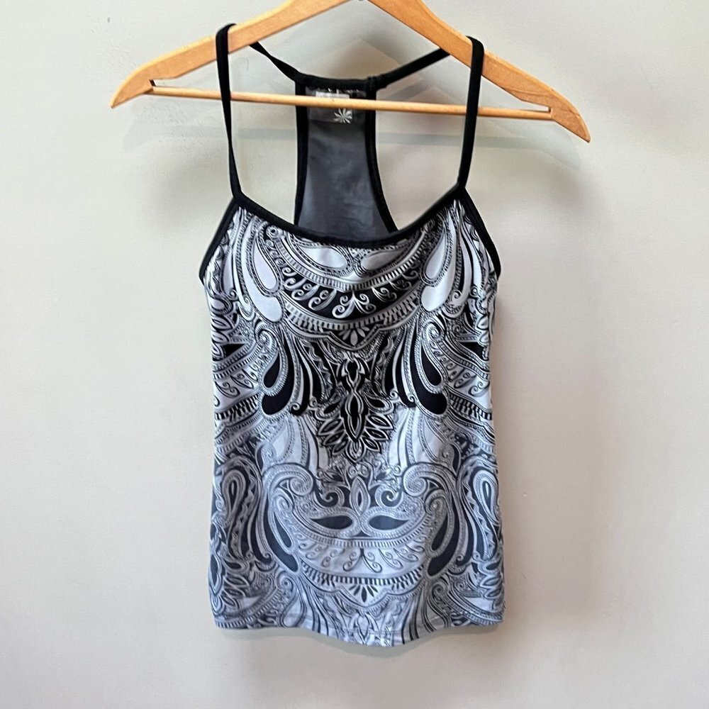 Athleta Ostara Gray Yoga Built‎ In Bra Tank - Size XS